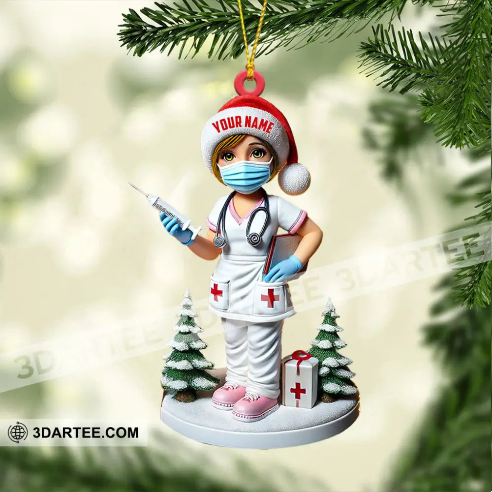 Nurse Christmas Ornament Personalized Ornament Ornament