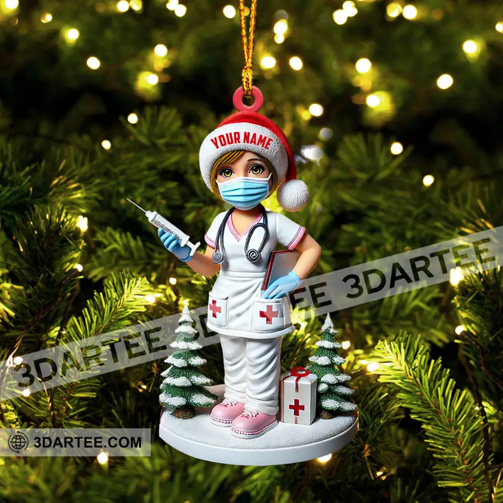 Nurse Christmas Ornament Personalized Ornament Ornament