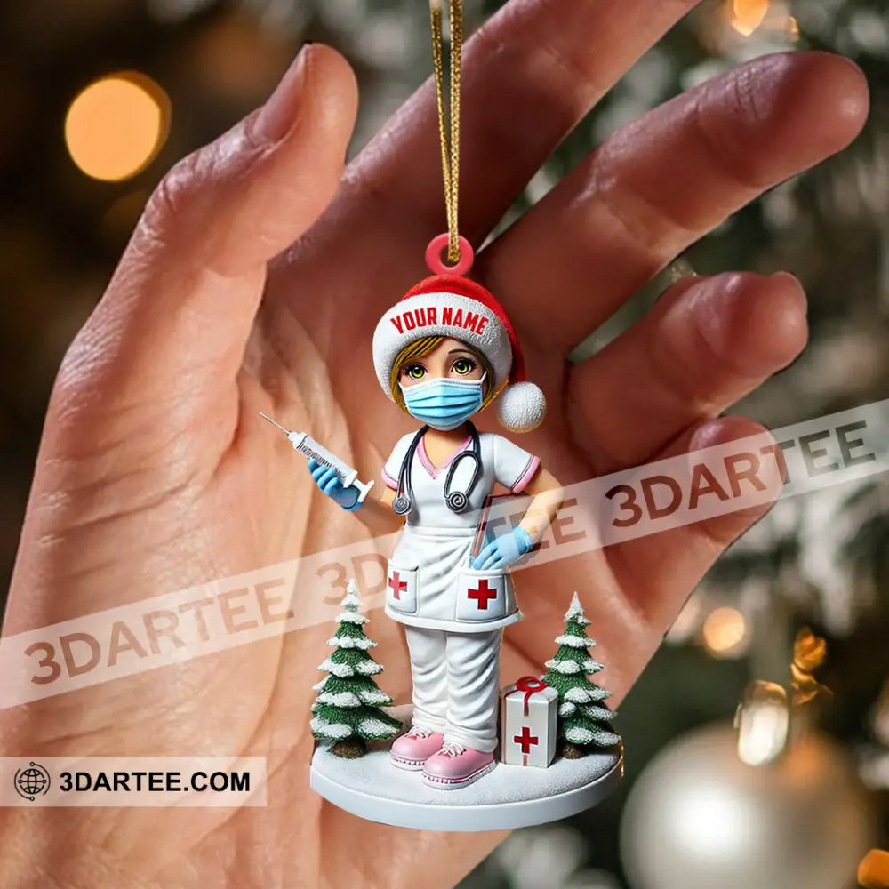 Nurse Christmas Ornament Personalized Ornament Ornament