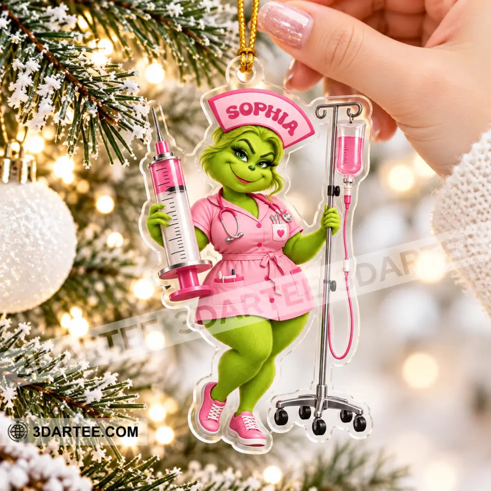 Nurse Home Decor Christmas Ornament Personalized Ornament - Ornament