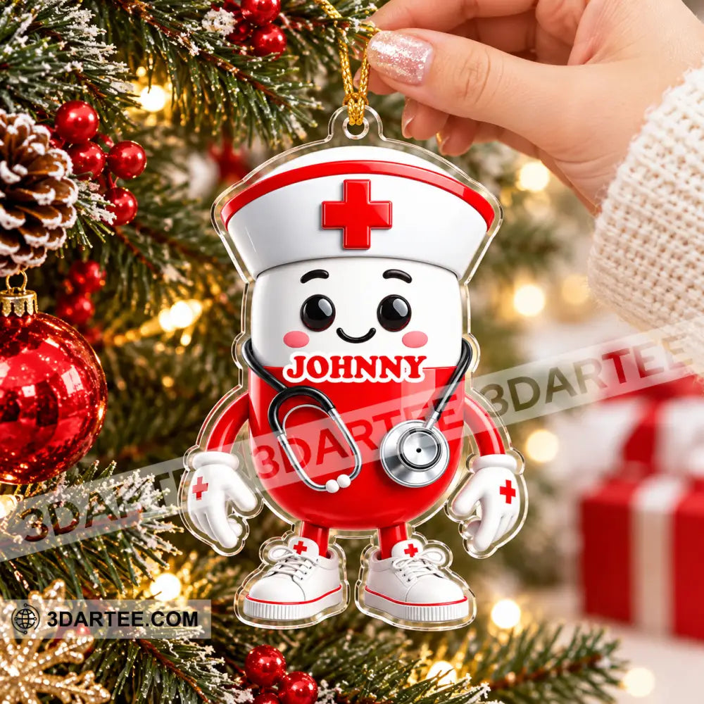 Nurse Home Decor Christmas Ornament Personalized Ornament - Ornament