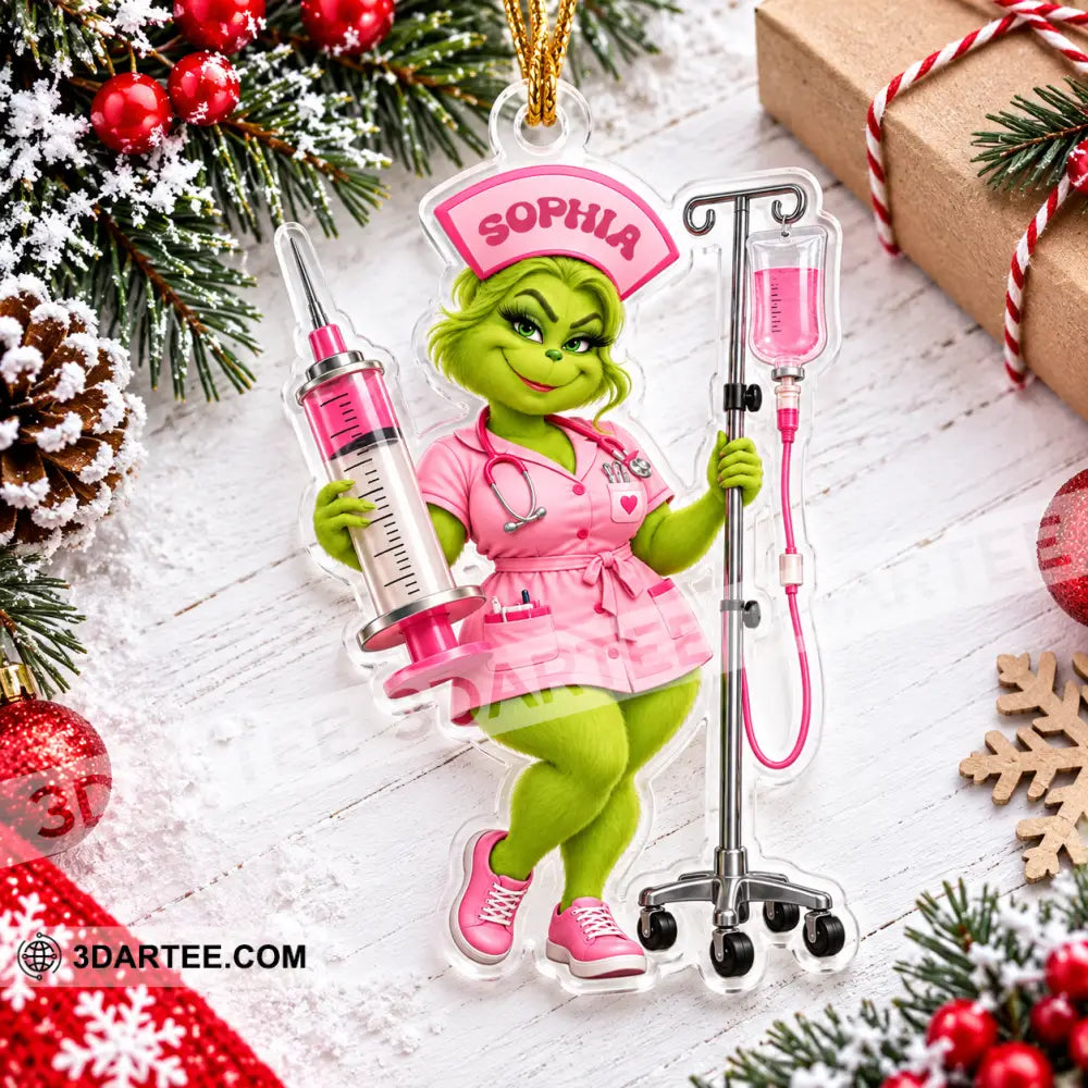 Nurse Home Decor Christmas Ornament Personalized Ornament - Ornament