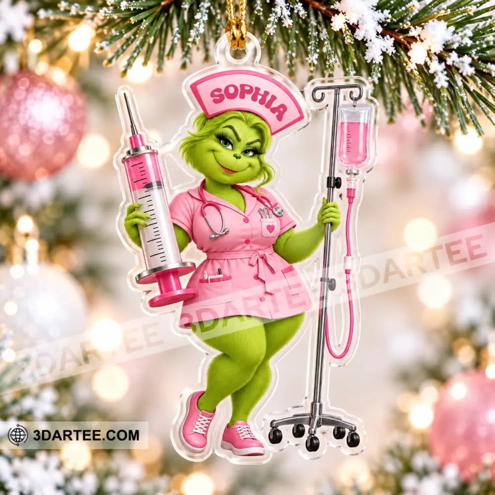 Nurse Home Decor Christmas Ornament Personalized Ornament - Ornament