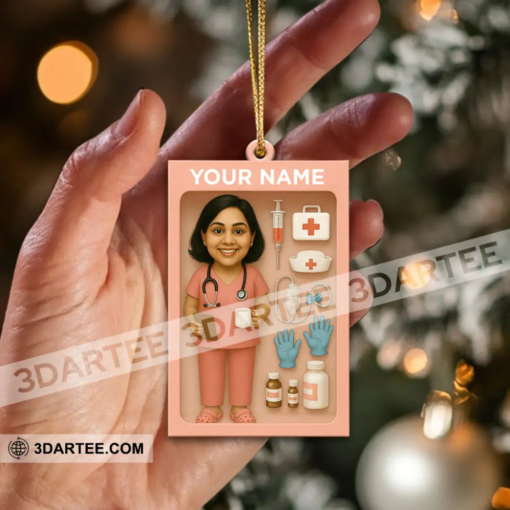 Nurse Home Decor Christmas Ornament Personalized Ornament Ornament