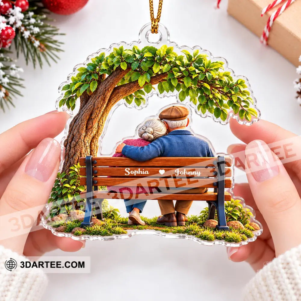 Old Couple Home Decor Christmas Ornament Personalized Ornament - Ornament