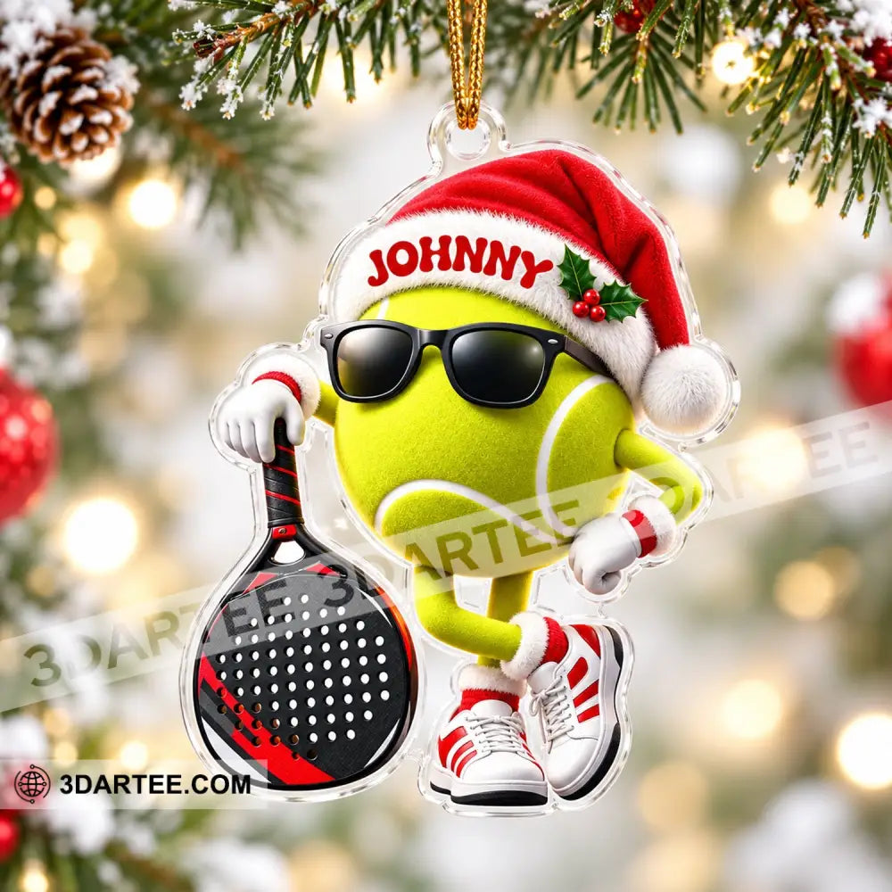 Padel Tennis Home Decor Christmas Ornament Personalized Ornament - Ornament
