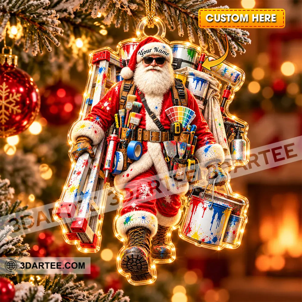 Painter Home Decor Christmas Ornament Personalized Ornament - 3.54’’ / 1 Ornament - Ornament