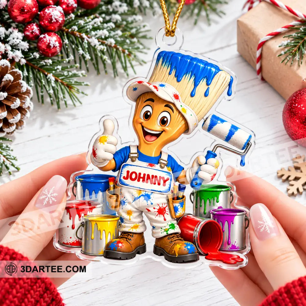 Painter Home Decor Christmas Ornament Personalized Ornament - Ornament