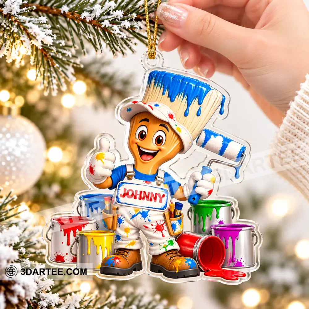 Painter Home Decor Christmas Ornament Personalized Ornament - Ornament