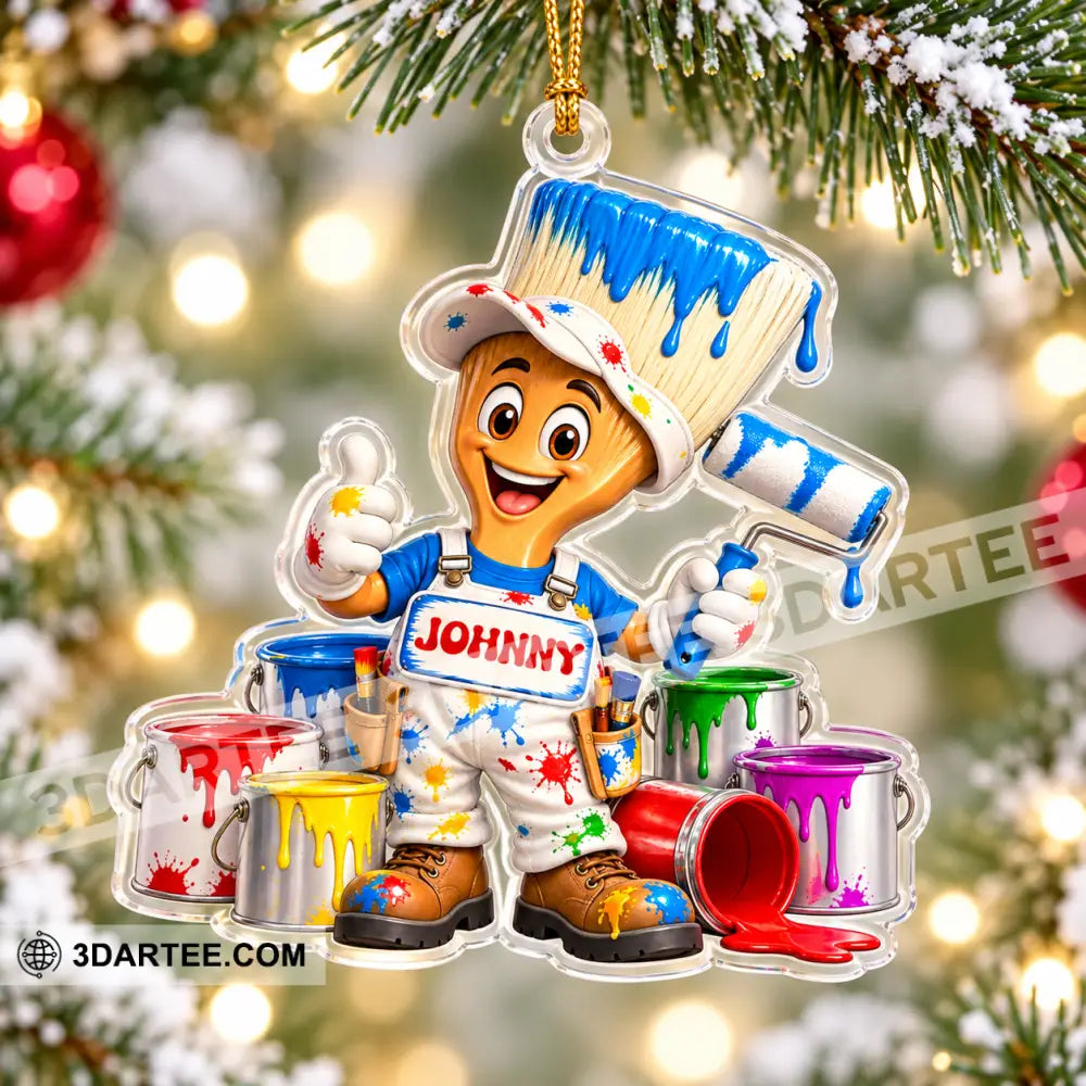 Painter Home Decor Christmas Ornament Personalized Ornament - Ornament