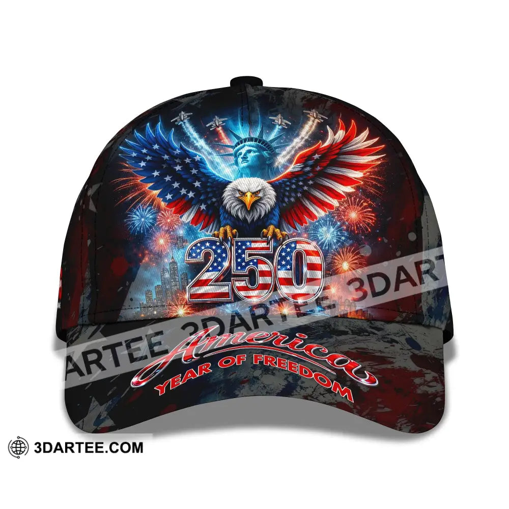Personalized Cap Customized 250 Years America Classic Cap CLASSIC CAP / UNIVERSAL FIT Cap