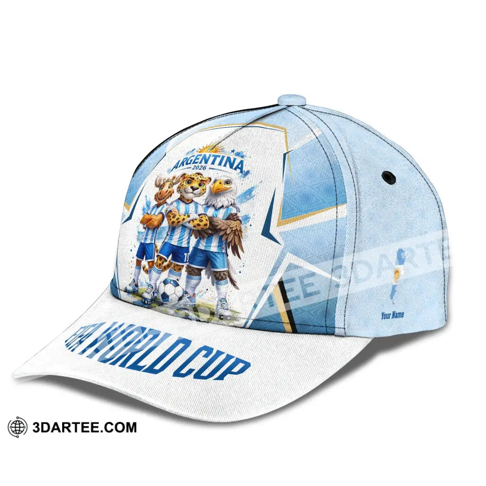 Personalized Cap Customized Argentina World Cup 2026 Classic Cap - CLASSIC CAP / UNIVERSAL FIT - Cap