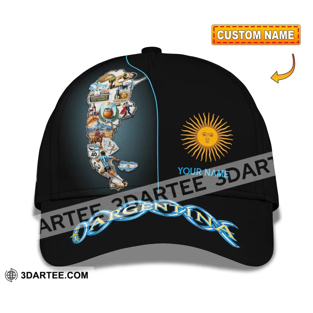 Personalized Cap Customized Argentina Classic Cap CLASSIC CAP / UNIVERSAL FIT Cap