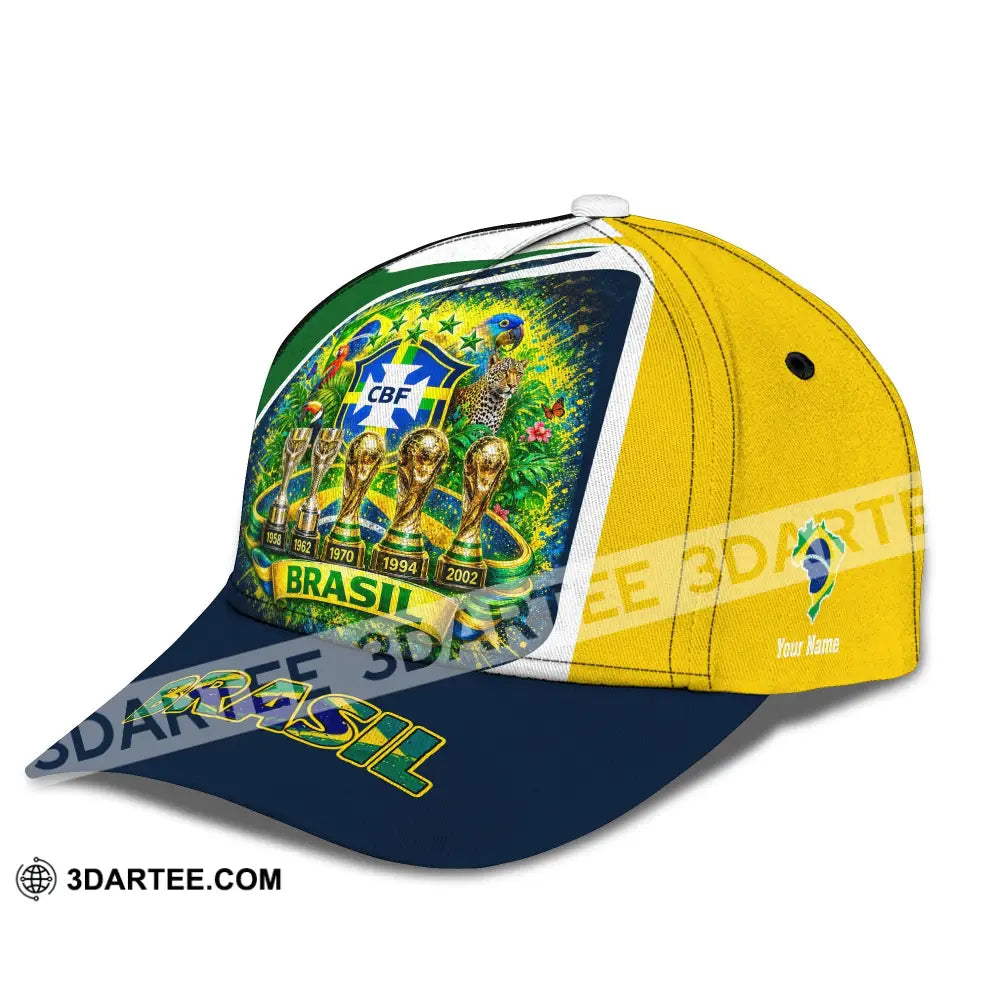 Personalized Cap Customized Brasil World Cup 2026 Classic Cap - CLASSIC CAP / UNIVERSAL FIT - Cap