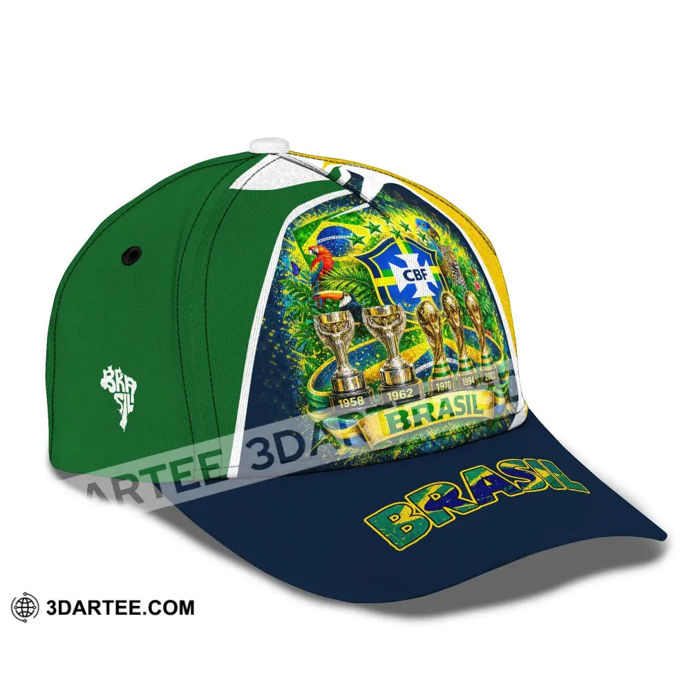 Personalized Cap Customized Brasil World Cup 2026 Classic Cap - CLASSIC CAP / UNIVERSAL FIT - Cap