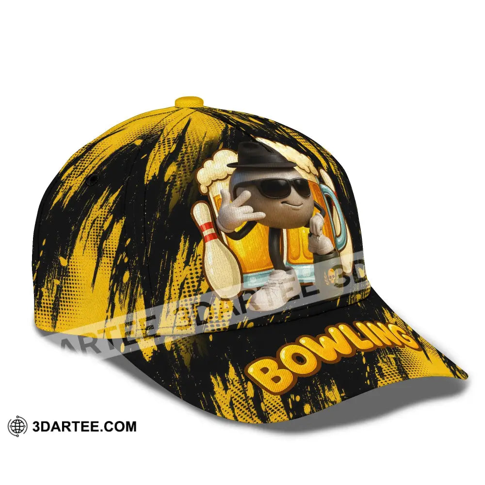 Personalized Cap - Customized Classic Cap Bowling And Beer CLASSIC CAP / UNIVERSAL FIT Cap