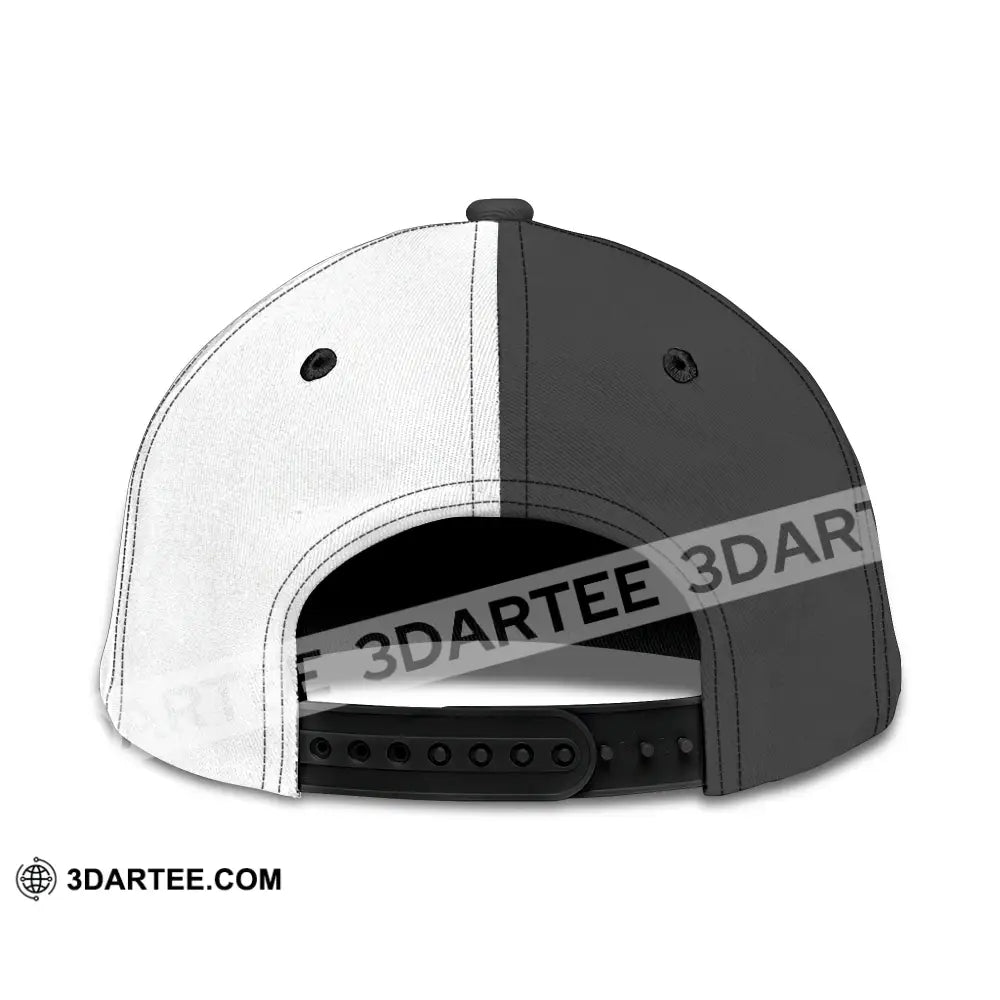 Personalized Cap Customized Classic Cap Couple Black And White Chess CLASSIC CAP / UNIVERSAL FIT Cap