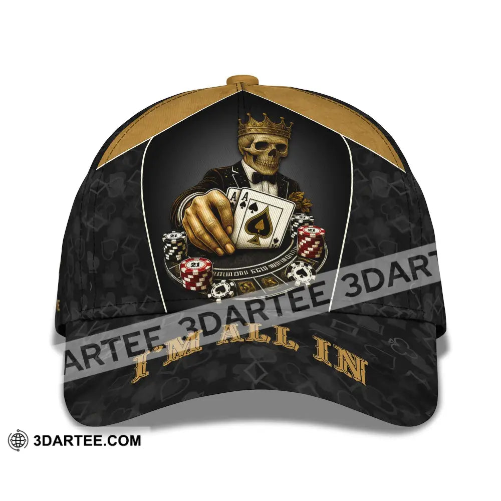 Personalized Cap Customized Classic Cap Poker Lover Cap I’m All In CLASSIC CAP / UNIVERSAL FIT Cap
