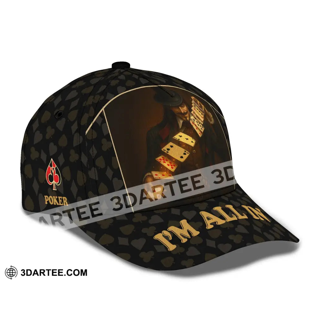 Personalized Cap Customized Classic Cap Poker Lover Cap I’m All In CLASSIC CAP / UNIVERSAL FIT Cap