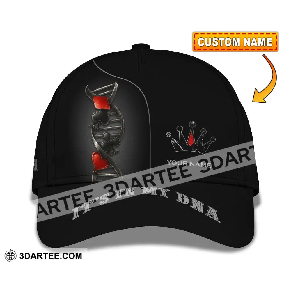 Personalized Cap Customized Classic Cap Poker Lover Cap In My DNA CLASSIC CAP / UNIVERSAL FIT Cap