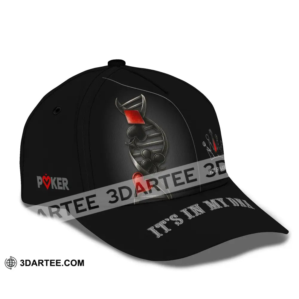 Personalized Cap Customized Classic Cap Poker Lover Cap In My DNA CLASSIC CAP / UNIVERSAL FIT Cap