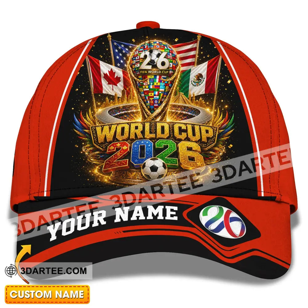 Personalized Cap Customized World Cup 2026 Classic Cap - CLASSIC CAP / UNIVERSAL FIT - Cap