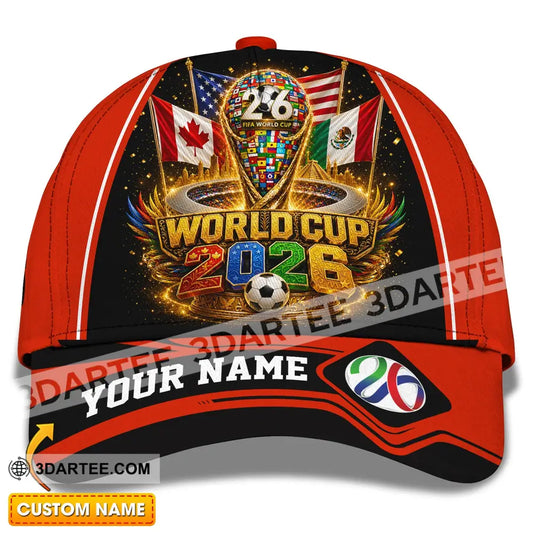 Personalized Cap Customized World Cup 2026 Classic Cap - CLASSIC CAP / UNIVERSAL FIT - Cap