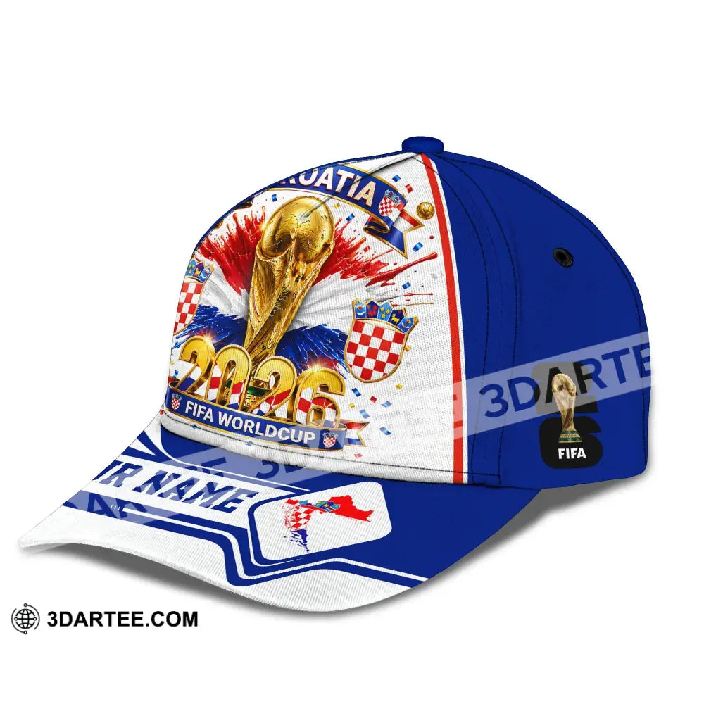 Personalized Cap Customized Croatia World Cup 2026 Classic Cap - CLASSIC CAP / UNIVERSAL FIT - Cap