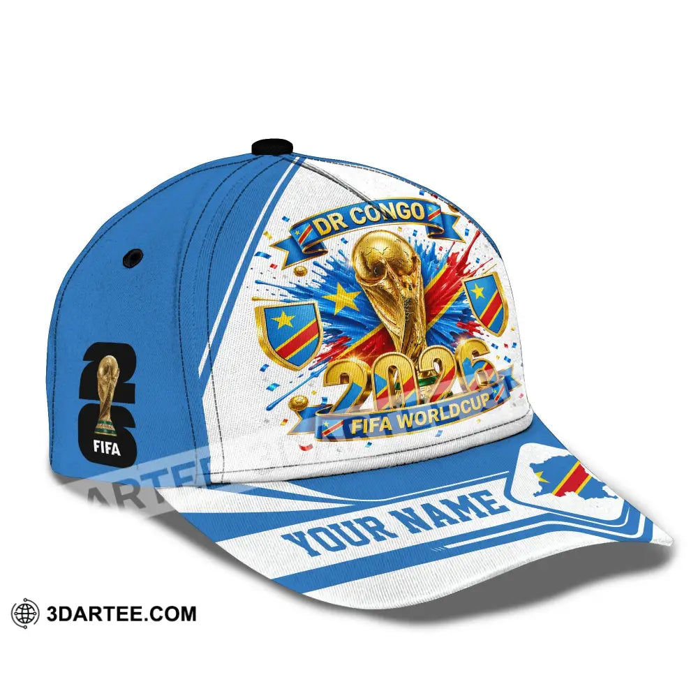 Personalized Cap Customized Dr Congo World Cup 2026 Classic Cap - CLASSIC CAP / UNIVERSAL FIT - Cap