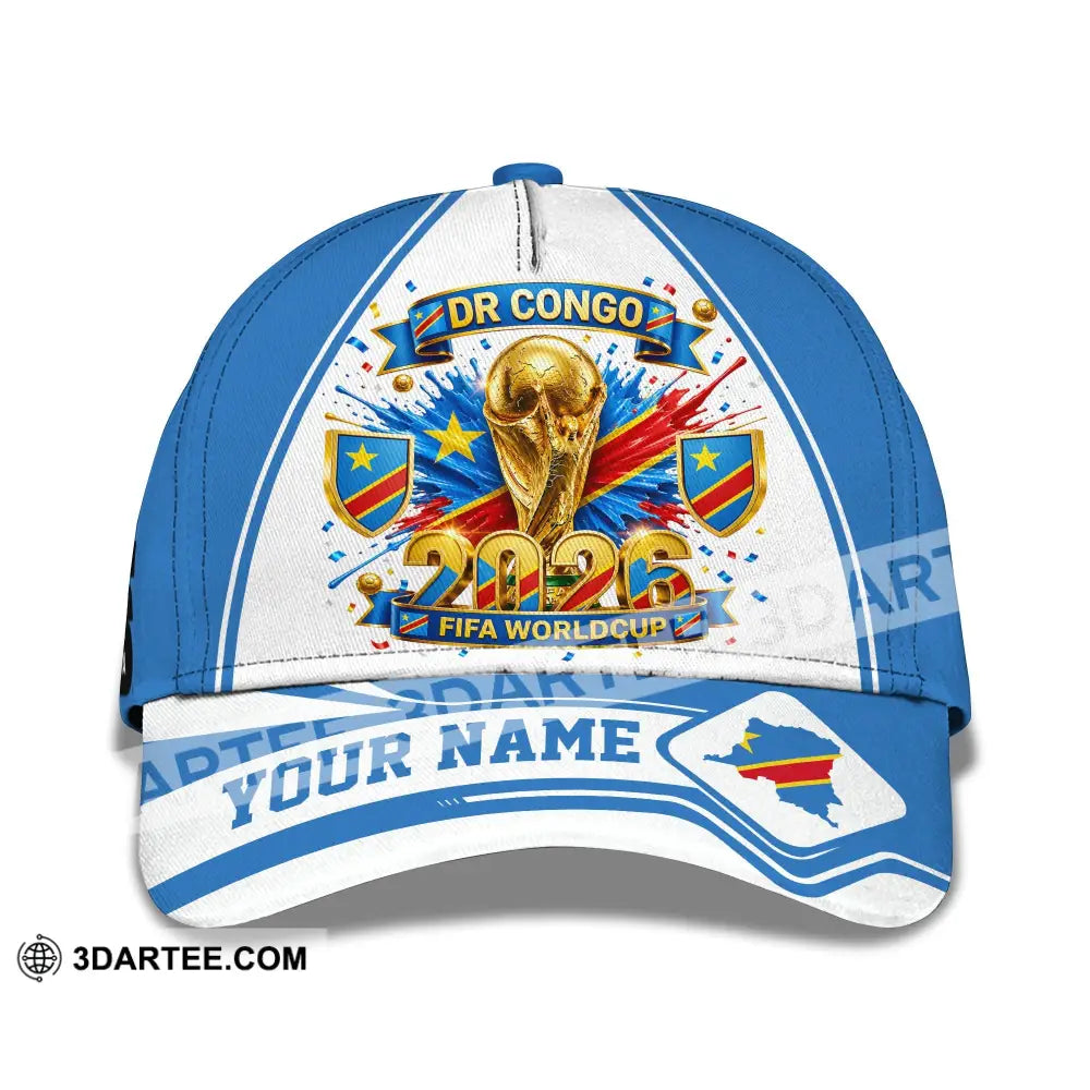 Personalized Cap Customized Dr Congo World Cup 2026 Classic Cap - CLASSIC CAP / UNIVERSAL FIT - Cap