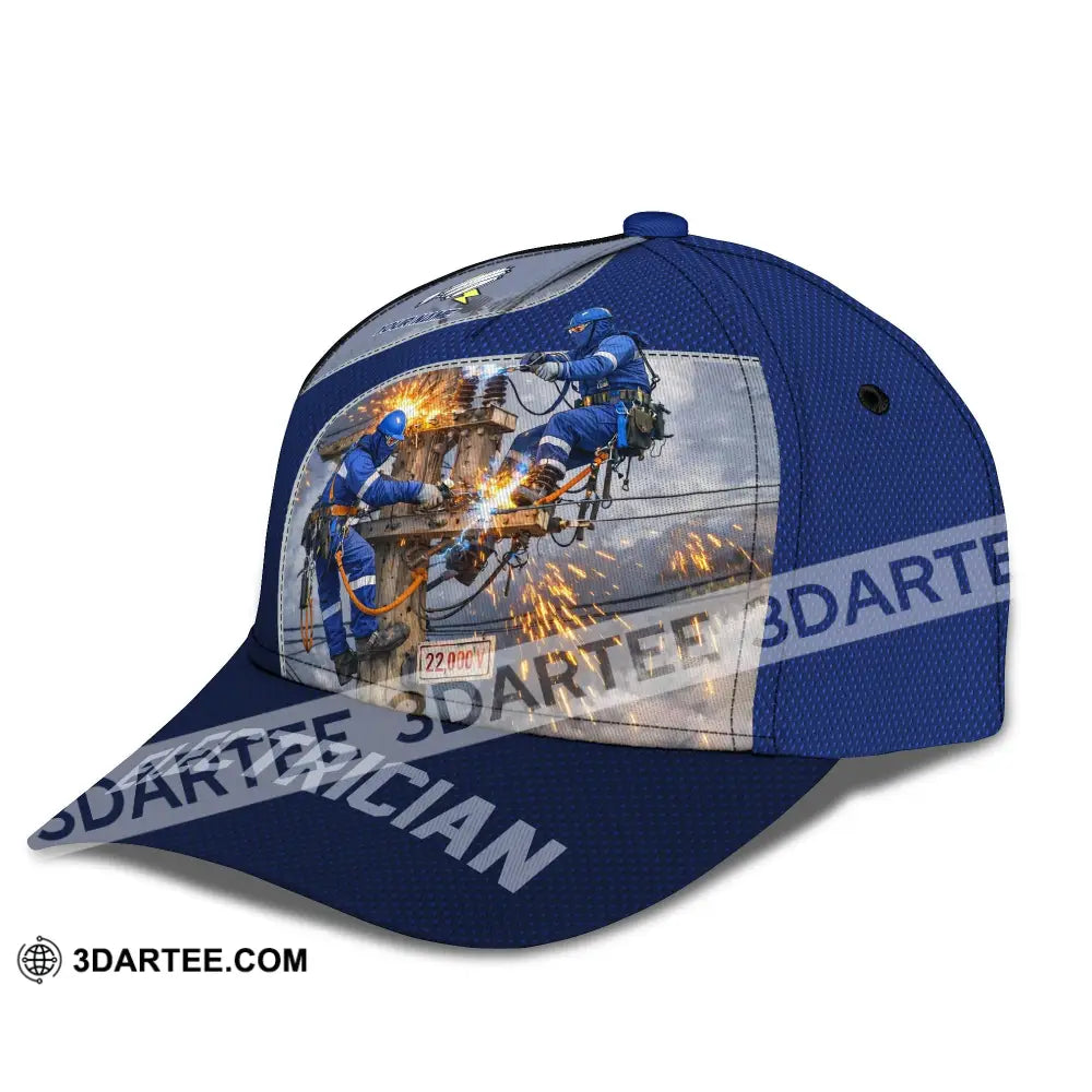 Personalized Cap Customized Electrician Classic Cap - CLASSIC CAP / UNIVERSAL FIT - Cap