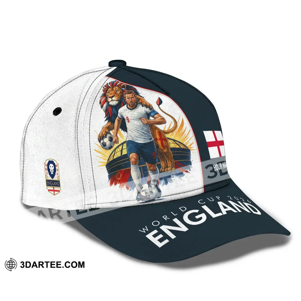 Personalized Cap Customized England World Cup 2026 Classic Cap CLASSIC CAP / UNIVERSAL FIT Cap