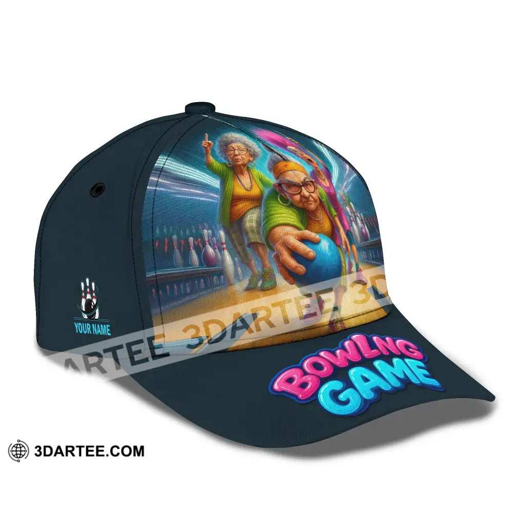 Personalized Cap Customized Funny Bowling Game Classic Cap CLASSIC CAP / UNIVERSAL FIT Cap