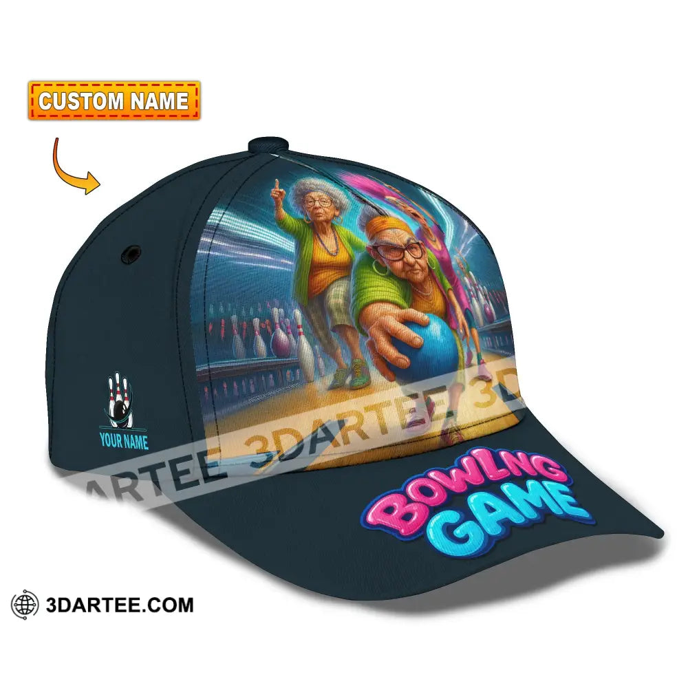 Personalized Cap Customized Funny Bowling Game Classic Cap CLASSIC CAP / UNIVERSAL FIT Cap