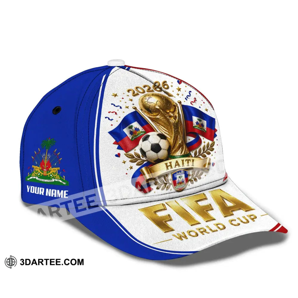 Personalized Cap Customized Haiti World Cup 2026 Classic Cap - CLASSIC CAP / UNIVERSAL FIT - Cap