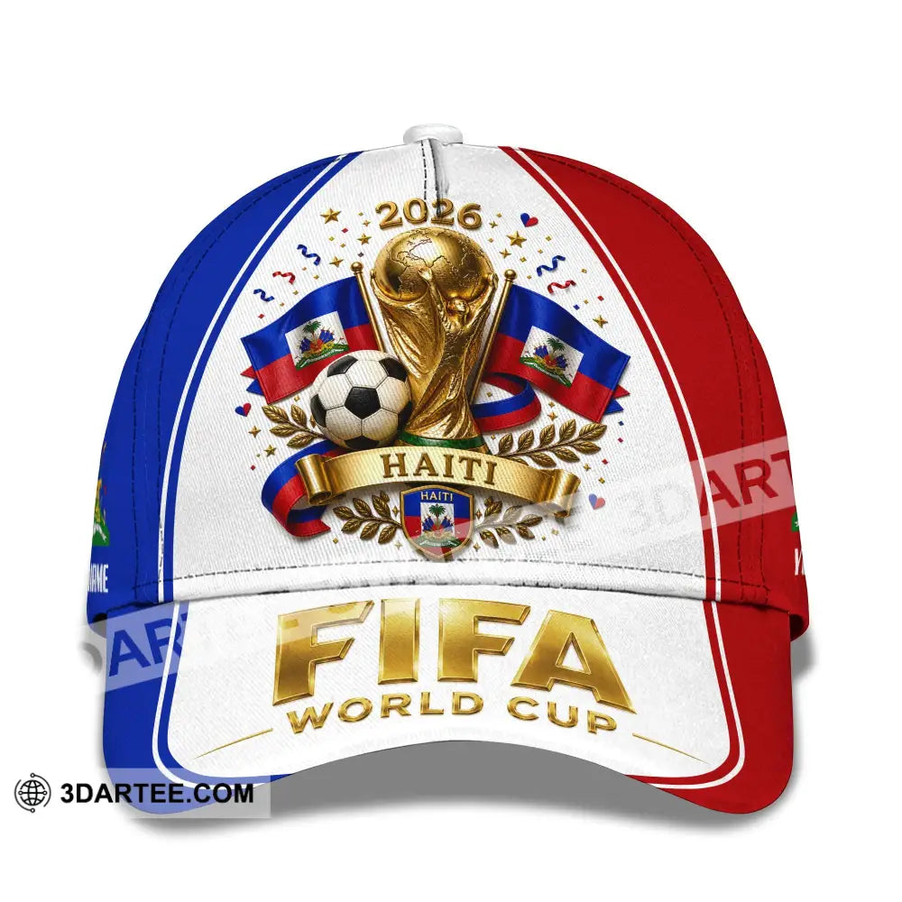 Personalized Cap Customized Haiti World Cup 2026 Classic Cap - CLASSIC CAP / UNIVERSAL FIT - Cap