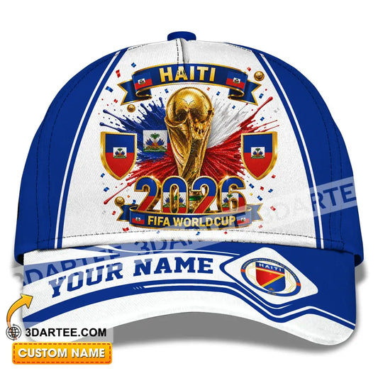 Personalized Cap Customized Haiti World Cup 2026 Classic Cap - CLASSIC CAP / UNIVERSAL FIT - Cap
