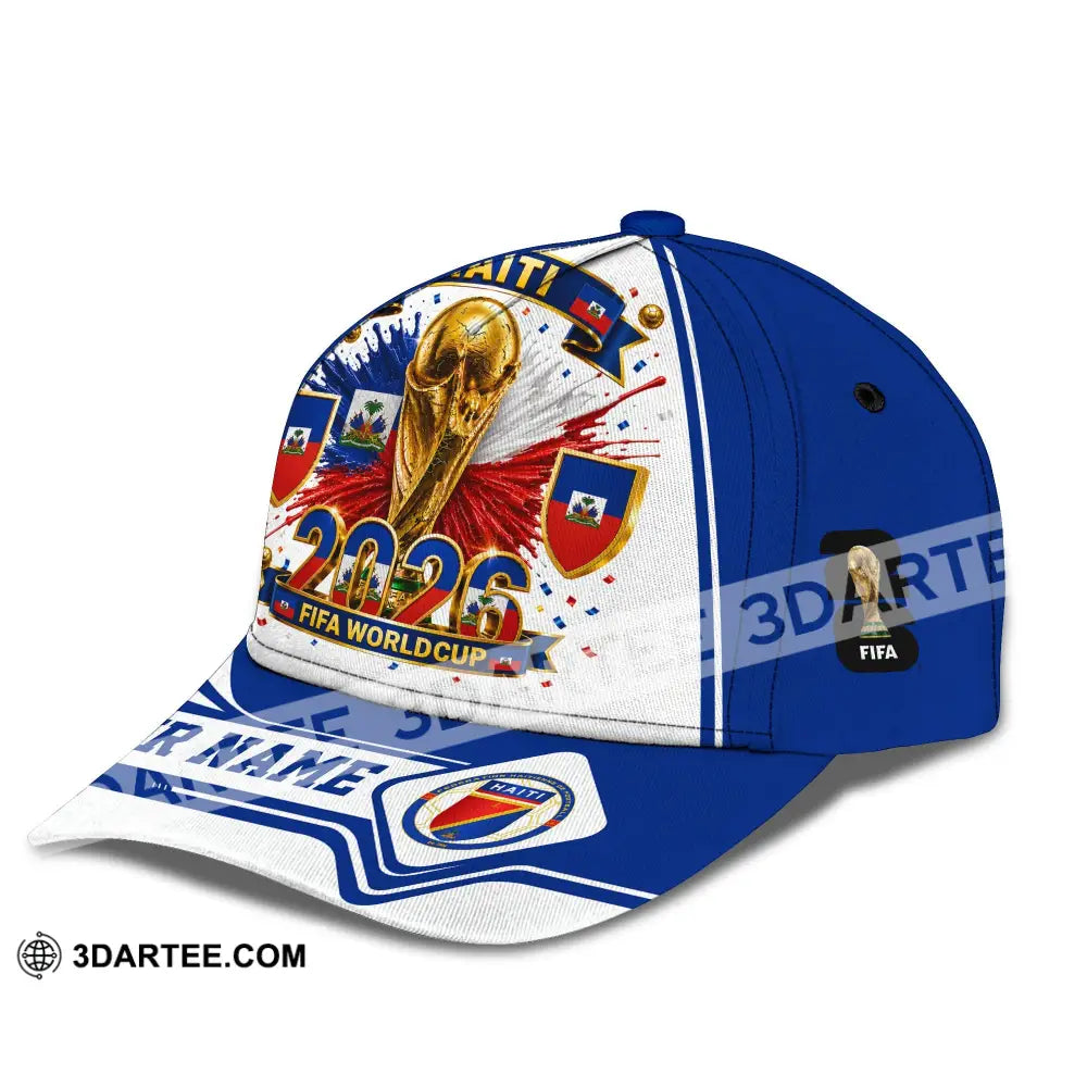 Personalized Cap Customized Haiti World Cup 2026 Classic Cap - CLASSIC CAP / UNIVERSAL FIT - Cap