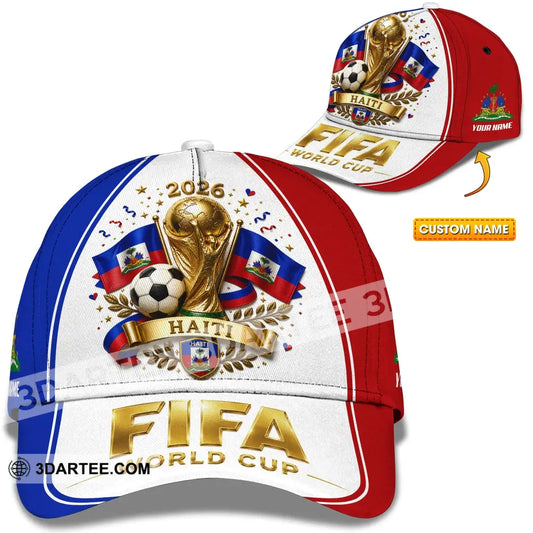 Personalized Cap Customized Haiti World Cup 2026 Classic Cap - CLASSIC CAP / UNIVERSAL FIT - Cap