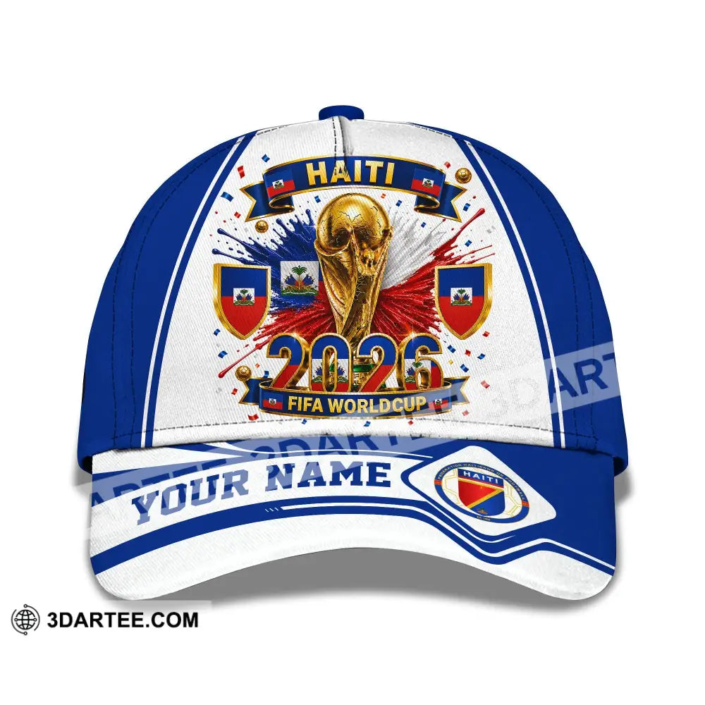 Personalized Cap Customized Haiti World Cup 2026 Classic Cap - CLASSIC CAP / UNIVERSAL FIT - Cap