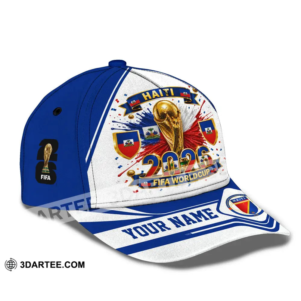 Personalized Cap Customized Haiti World Cup 2026 Classic Cap - CLASSIC CAP / UNIVERSAL FIT - Cap