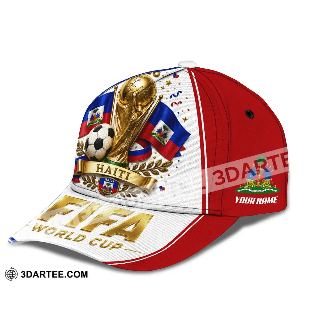 Personalized Cap Customized Haiti World Cup 2026 Classic Cap - CLASSIC CAP / UNIVERSAL FIT - Cap