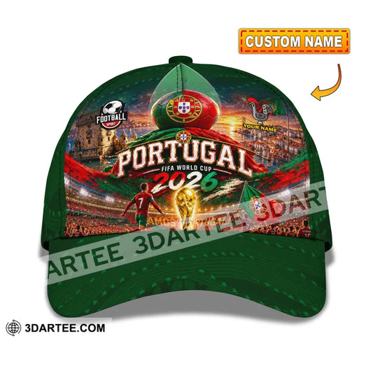 Personalized Cap Customized Portugal World Cup 2026 Classic Cap - CLASSIC CAP / UNIVERSAL FIT - Cap
