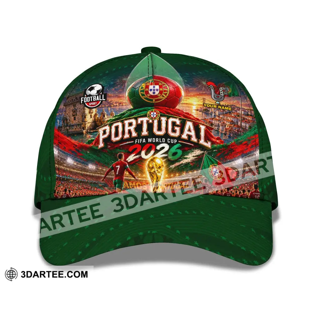 Personalized Cap Customized Portugal World Cup 2026 Classic Cap - CLASSIC CAP / UNIVERSAL FIT - Cap