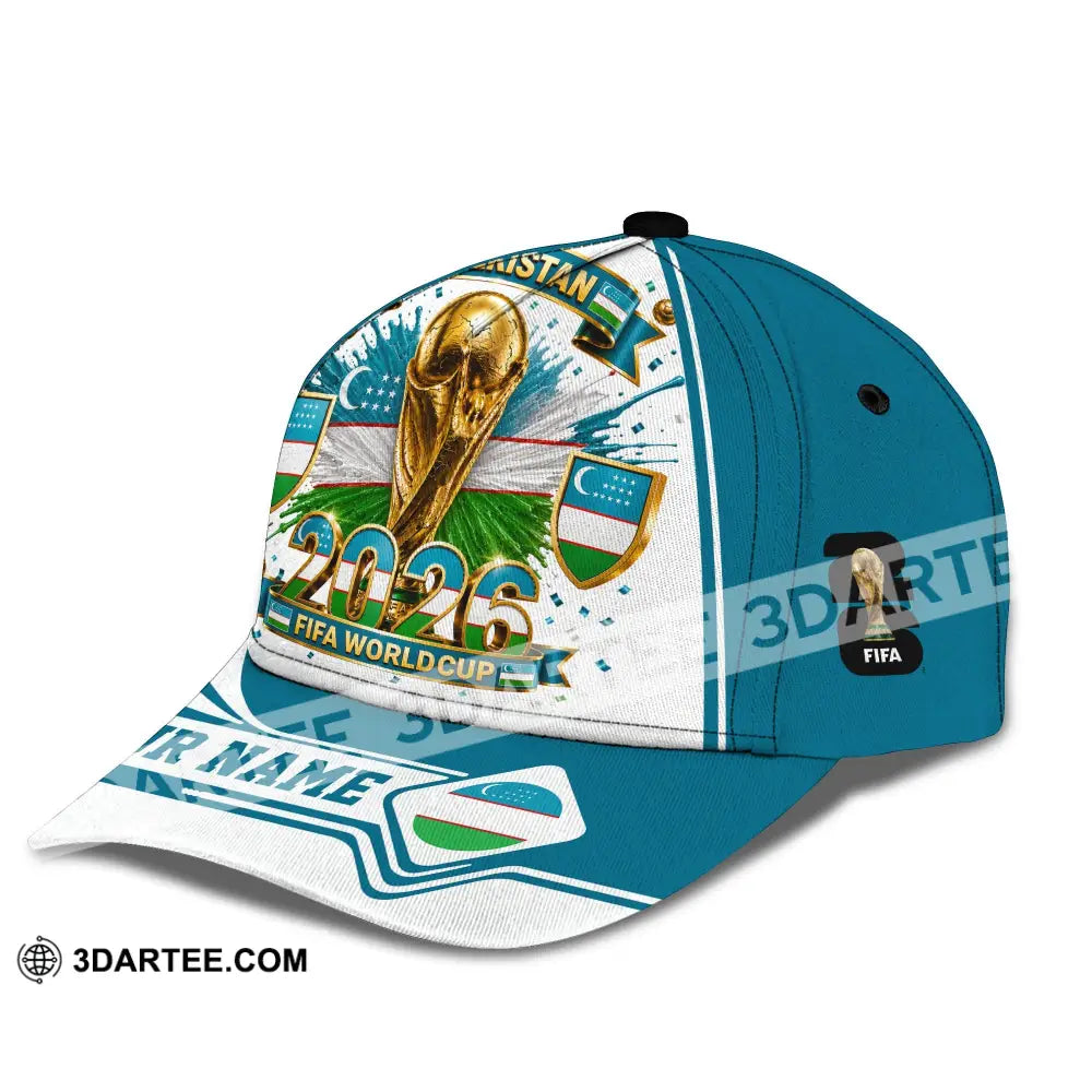 Personalized Cap Customized Uzbekistan World Cup 2026 Classic Cap - CLASSIC CAP / UNIVERSAL FIT - Cap