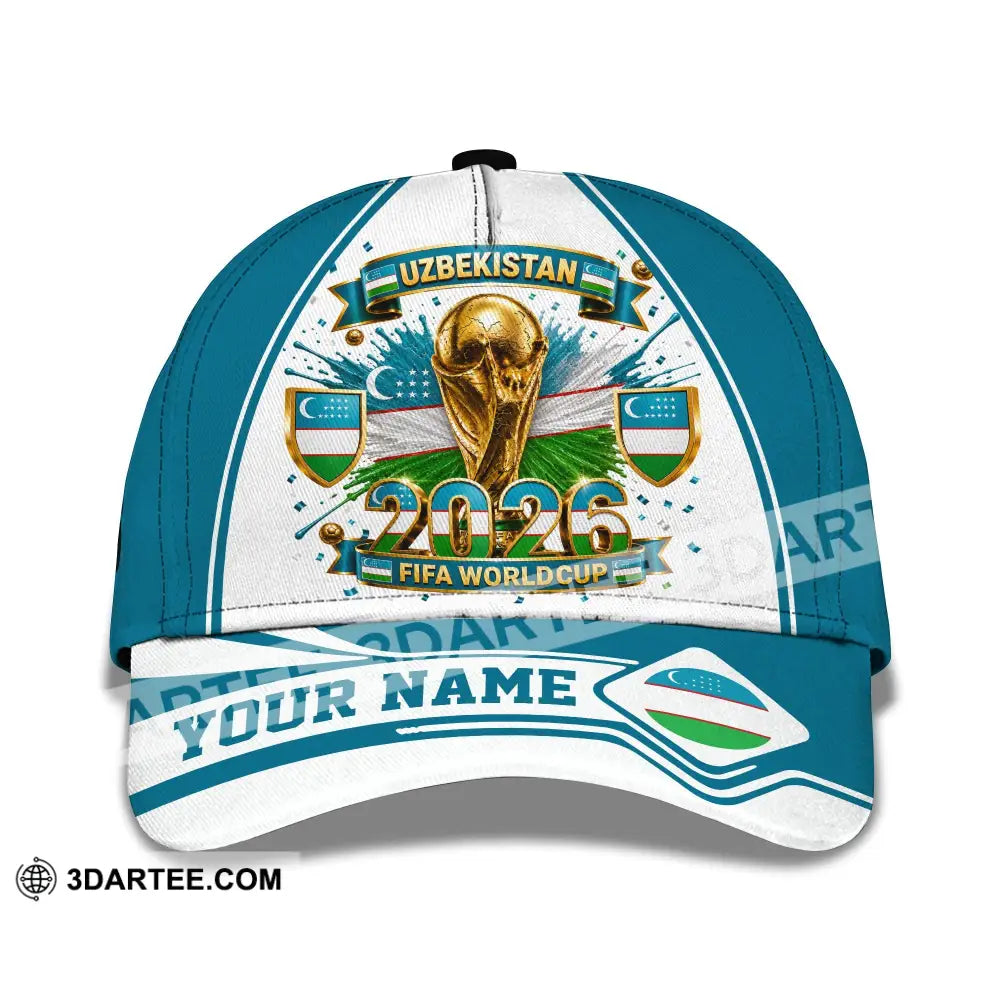 Personalized Cap Customized Uzbekistan World Cup 2026 Classic Cap - CLASSIC CAP / UNIVERSAL FIT - Cap