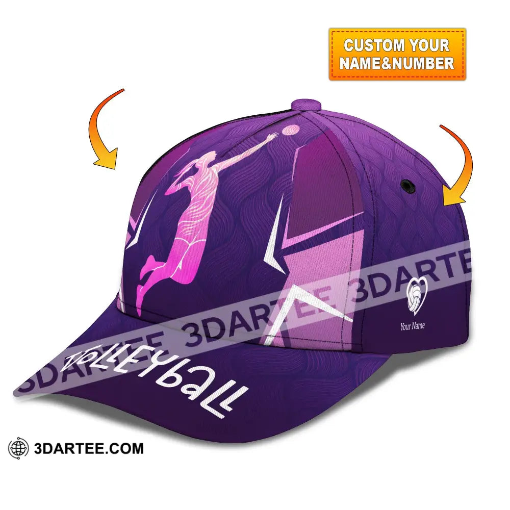 Personalized Cap Customized Volleyball Classic Cap - CLASSIC CAP / UNIVERSAL FIT - Cap