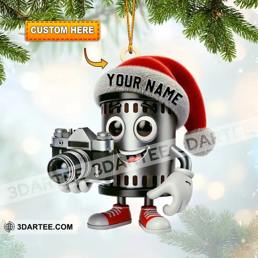 Photographer Christmas Home Decor Christmas Ornament Personalized Ornament 3.54’’ / 1 Ornament Ornament
