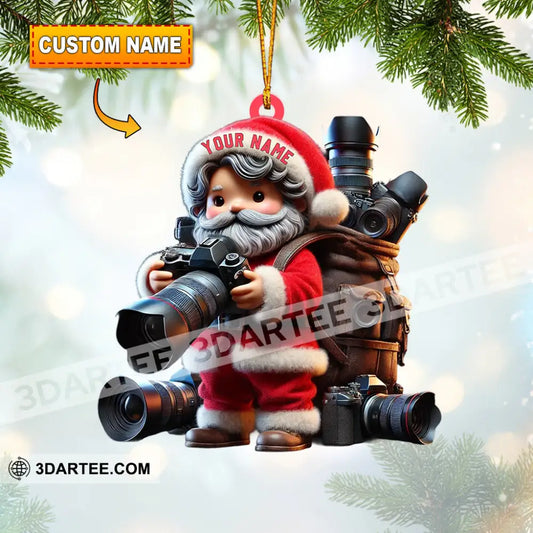 Photographer Christmas Home Decor Christmas Ornament Personalized Ornament 3.54’’ / 1 Ornament Ornament