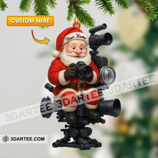 Photographer Christmas Home Decor Christmas Ornament Personalized Ornament 3.54’’ / 1 Ornament Ornament